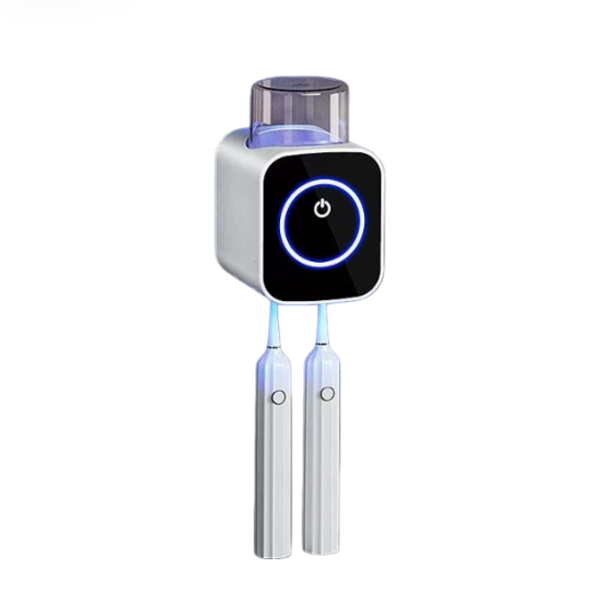 UVC Toothbrush Sanitizer with Sterilization & Drying – Toothbrush Holder & Rack
